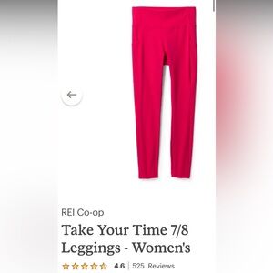 REI Co-op Women's magenta Leggings